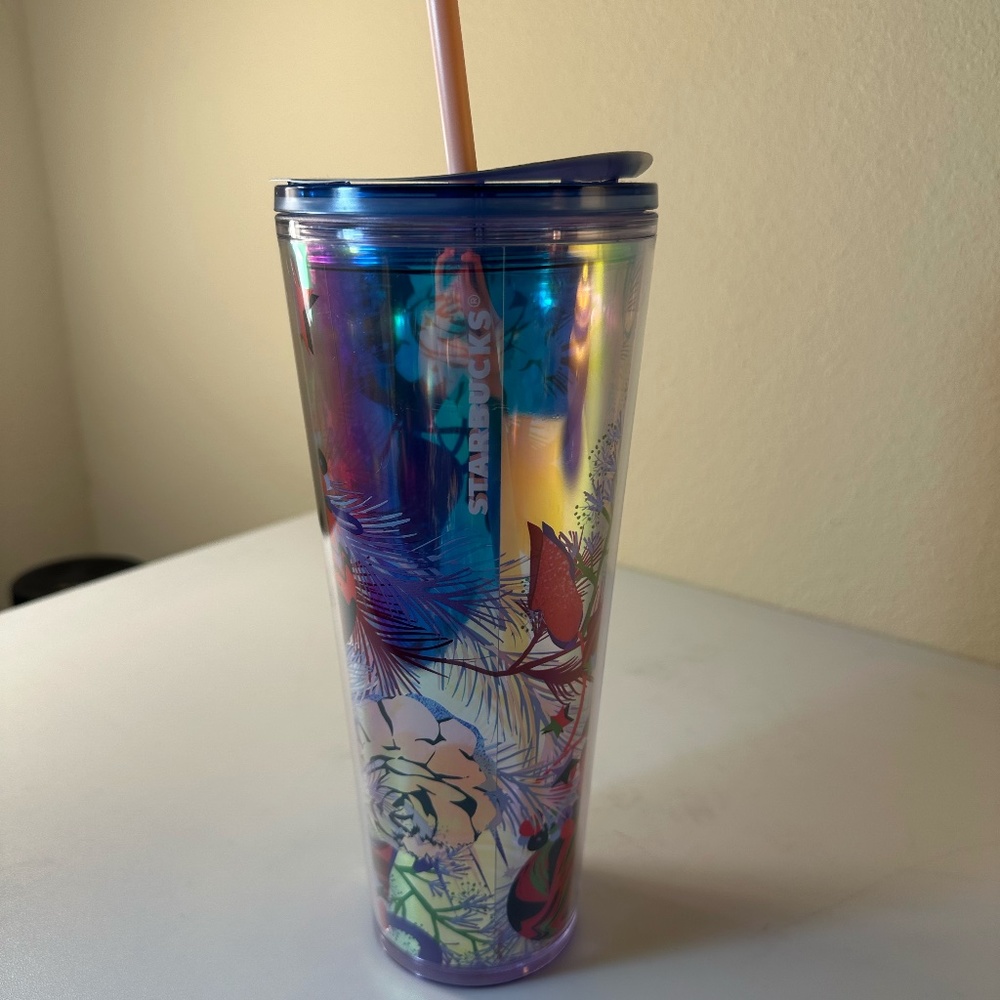 Starbucks Holiday Christmas 2023 Venti Silver Tumbler Cup